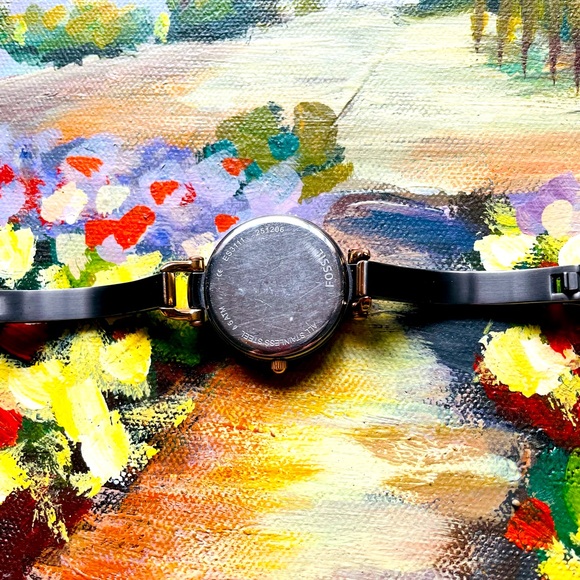 Fossil Georgia Smoke Grey SS Wrist Watch - Picture 6 of 6